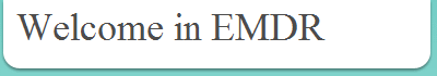 Welcome in EMDR 